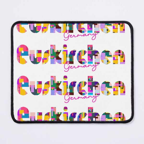 Item preview, Euskirchen, Germany, Vibrant Abstract City Typography Art designed and sold by Wanderful-roads.