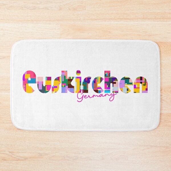 Item preview, Euskirchen, Germany, Vibrant Abstract City Typography Art designed and sold by Wanderful-roads.