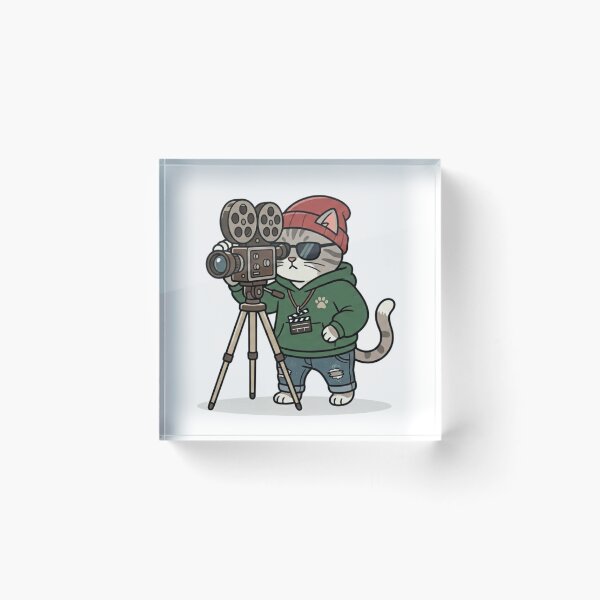 Item preview, Funny Filmmaker Cat Director Indie Movie Maker designed and sold by Wild Horizon Studio.