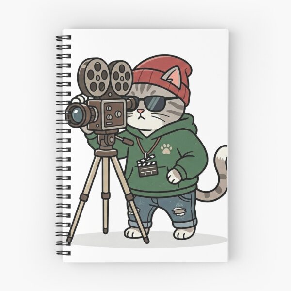 Item preview, Funny Filmmaker Cat Director Indie Movie Maker designed and sold by Wild Horizon Studio.