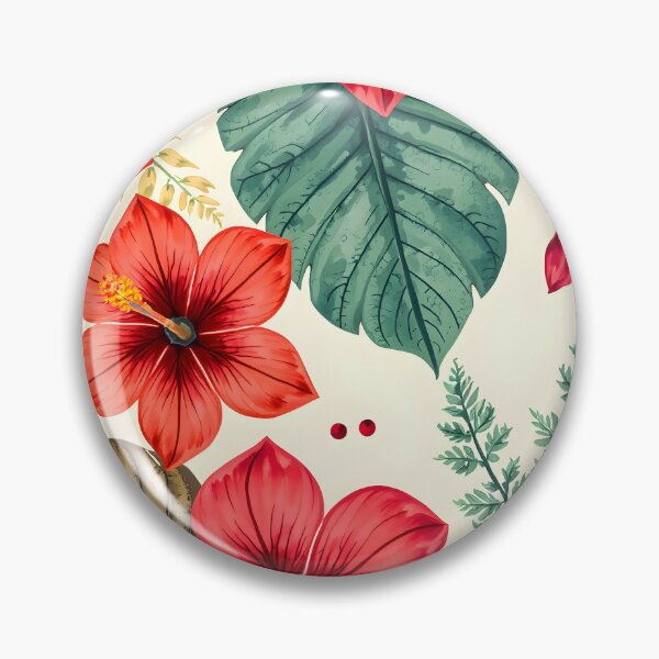 Item preview, Hibiscus Tropical Floral Pattern designed and sold by LuminaArtRO.