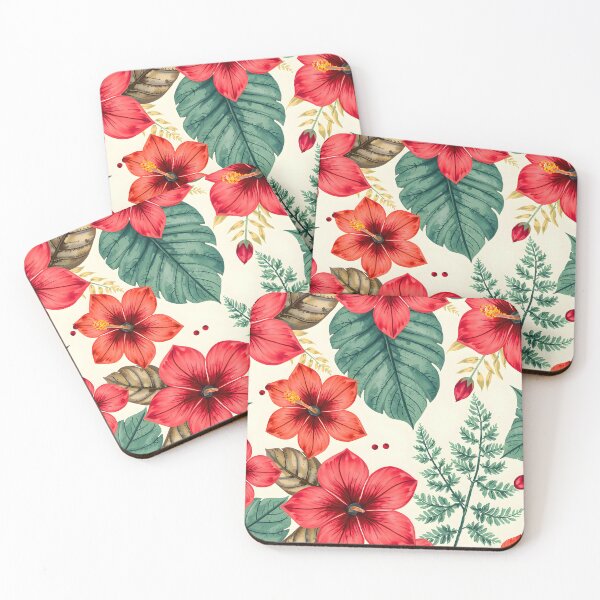 Item preview, Hibiscus Tropical Floral Pattern designed and sold by LuminaArtRO.