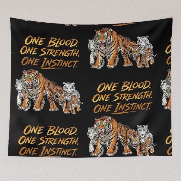 Item preview, Tiger Family Unity – One Blood One Strength One Instinct Tiger Pack Design designed and sold by mikemuchu.