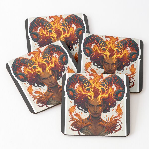 Item preview, Phoenix Ram Goddess designed and sold by MythicMood.