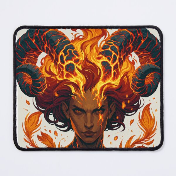 Item preview, Phoenix Ram Goddess designed and sold by MythicMood.