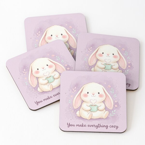 Item preview, You Make Everything Cozy Bunny Shirt | Cute Cozy Bunny Watercolor Tee designed and sold by DmaarGroup.