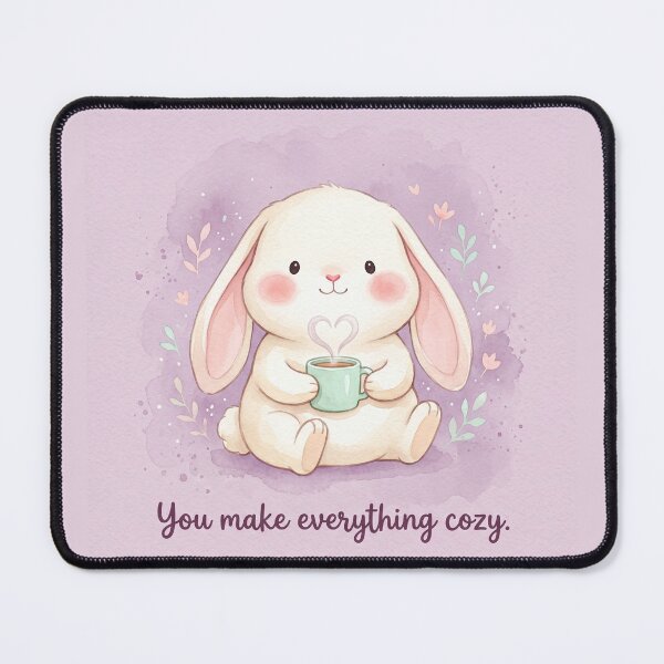 Item preview, You Make Everything Cozy Bunny Shirt | Cute Cozy Bunny Watercolor Tee designed and sold by DmaarGroup.