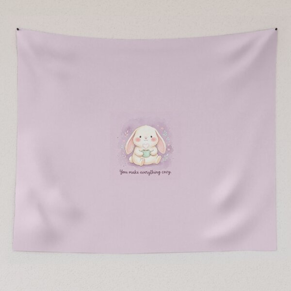 Item preview, You Make Everything Cozy Bunny Shirt | Cute Cozy Bunny Watercolor Tee designed and sold by DmaarGroup.