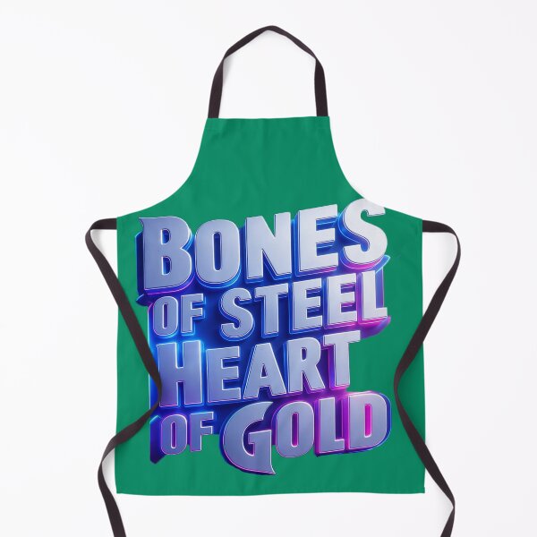 Item preview, Inspirational Neon Wall Art Bones Of Steel Heart Of Gold For Modern Home Decor designed and sold by ARTCREATESHOP.