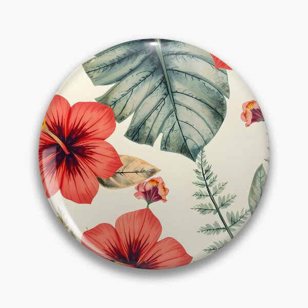 Item preview, Hibiscus Tropical Floral Pattern designed and sold by LuminaArtRO.