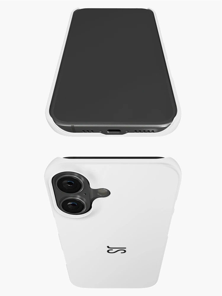 Thumbnail 3 of 4, iPhone Case, JS Horizontal Monogram designed and sold by RWalkerDesigns.