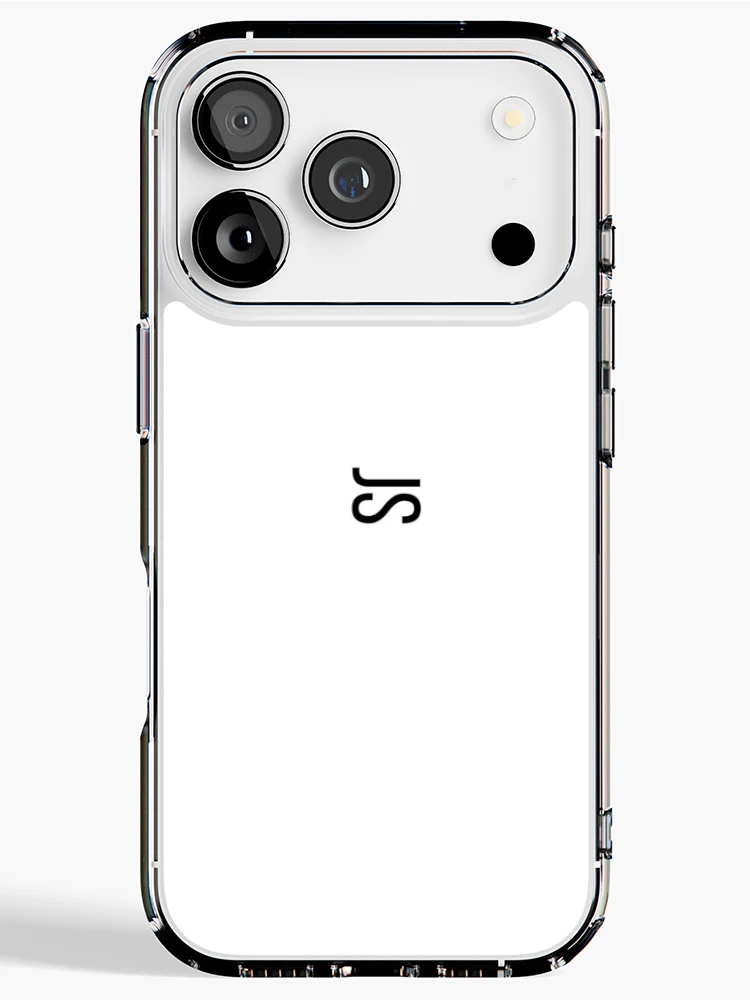 Thumbnail 1 of 5, iPhone Case, JS Horizontal Monogram designed and sold by RWalkerDesigns.