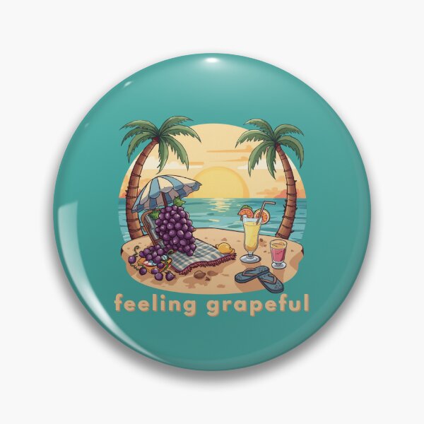 Item preview, Feeling Grapeful  - Cute Pun | TeeHee Puns Funny Design designed and sold by TeeHee Puns.