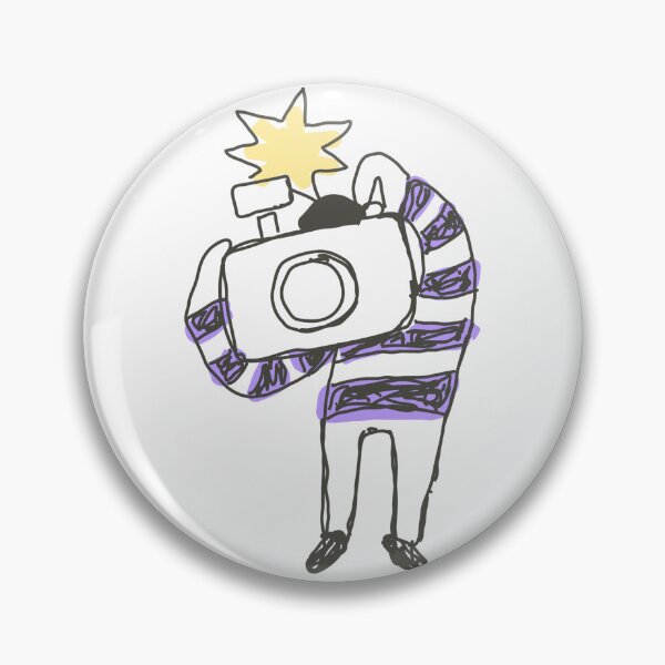 Item preview, Cute camera man (purple stripes) designed and sold by Boy and Belugee.