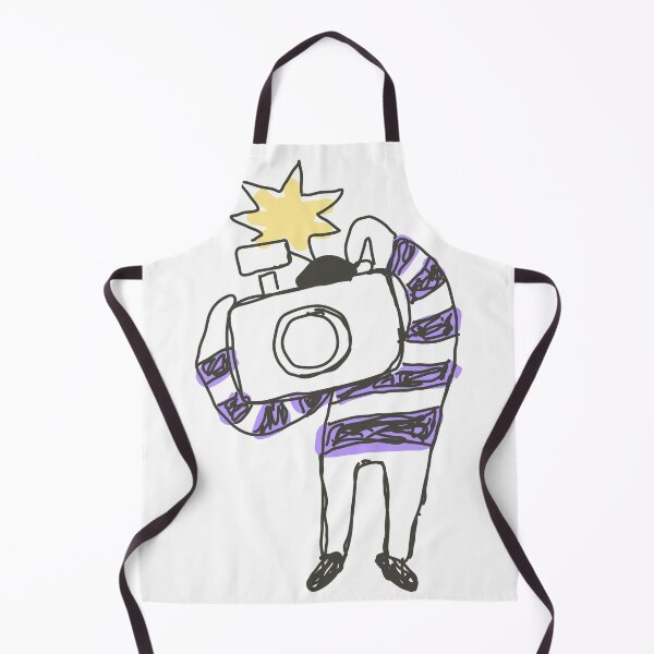 Item preview, Cute camera man (purple stripes) designed and sold by Boy and Belugee.