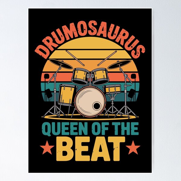 Item preview, Drumosaurus Queen of the Beat designed and sold by jkrphoto.