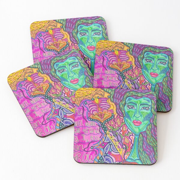 Item preview, Growth Poetry Art -Trippy Psychedelic Drawing- designed and sold by artbyalette.