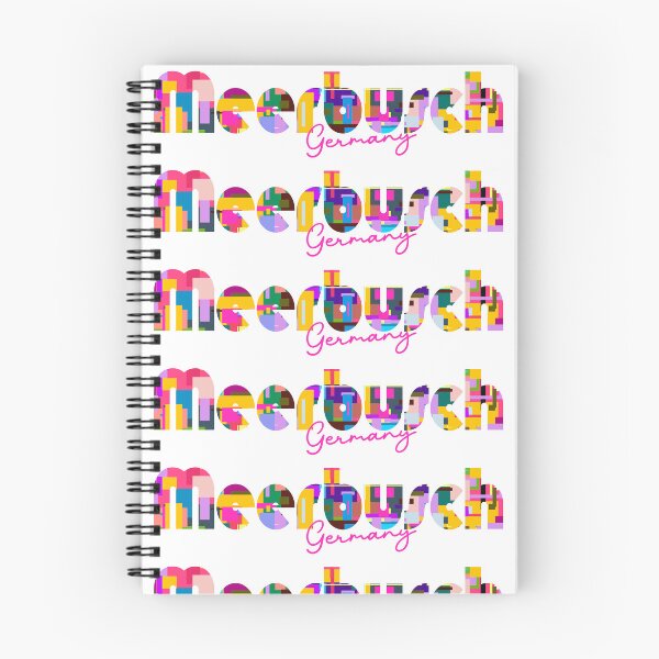 Item preview, Meerbusch, Germany, Vibrant Abstract City Typography Art designed and sold by Wanderful-roads.