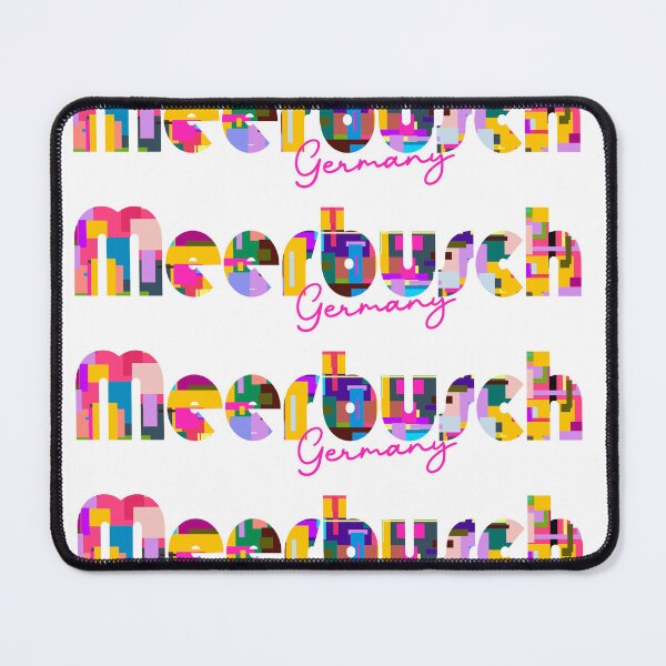 Item preview, Meerbusch, Germany, Vibrant Abstract City Typography Art designed and sold by Wanderful-roads.