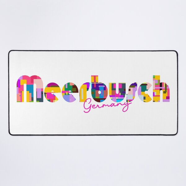 Item preview, Meerbusch, Germany, Vibrant Abstract City Typography Art designed and sold by Wanderful-roads.