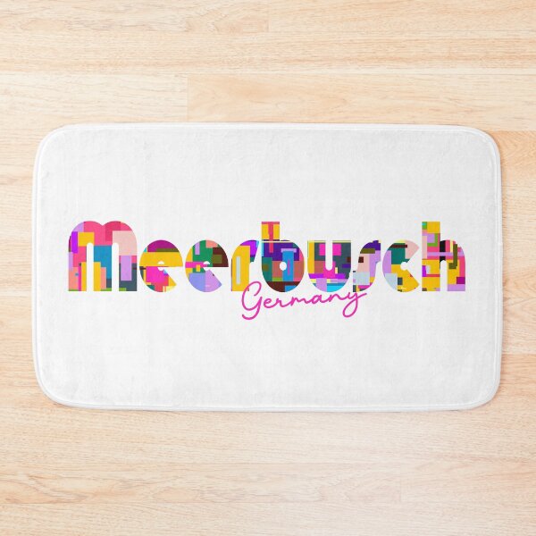 Item preview, Meerbusch, Germany, Vibrant Abstract City Typography Art designed and sold by Wanderful-roads.