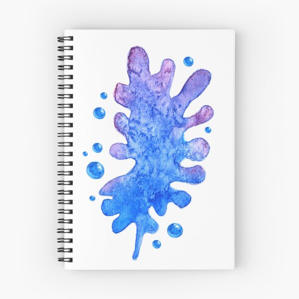 Item preview, Underwater blue algae watercolor hand drawn designed and sold by Deepness2023.