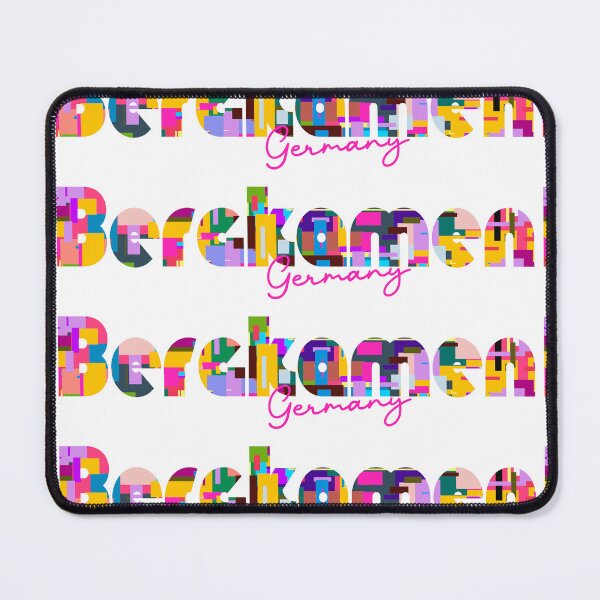 Item preview, Bergkamen, Germany, Vibrant Abstract City Typography Art designed and sold by Wanderful-roads.
