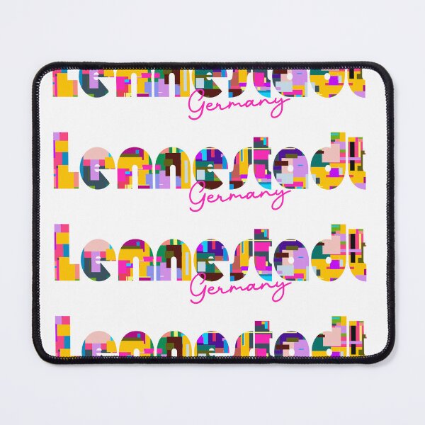 Item preview, Lennestadt, Germany, Vibrant Abstract City Typography Art designed and sold by Wanderful-roads.