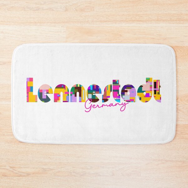 Item preview, Lennestadt, Germany, Vibrant Abstract City Typography Art designed and sold by Wanderful-roads.