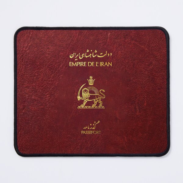 Item preview, Iranian Passport Cover Pre 1979 - Old Passport of Iran designed and sold by Serge Averbukh Art Studio.