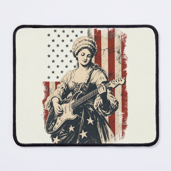 Item preview, Betsy Ross Playing Guitar American Flag designed and sold by SunfullyYours.