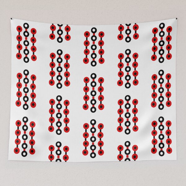 Item preview, Geometric Red and Black Circles designed and sold by Elaine M Hayward .