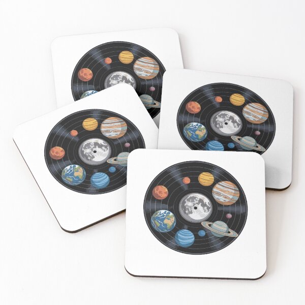 Item preview, Solar System Vinyl Record Planets Space Astronomy Music Lovers designed and sold by yoddel.