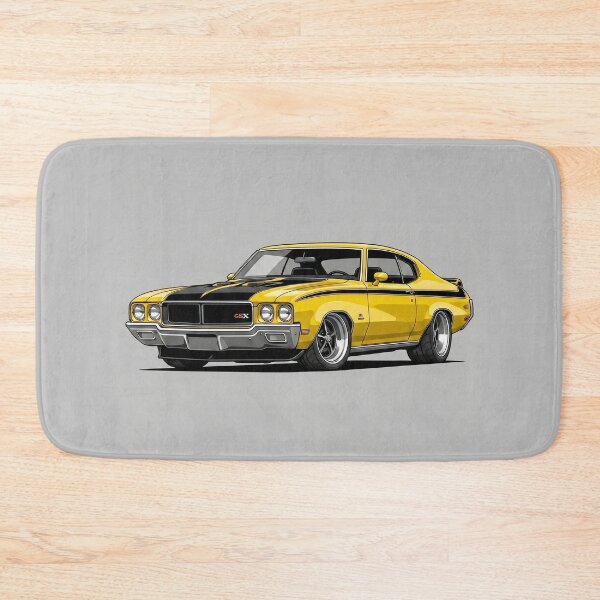 Item preview, Classic 1970 Buick GSX Yellow Muscle Car Vector Illustration designed and sold by Motorline44.