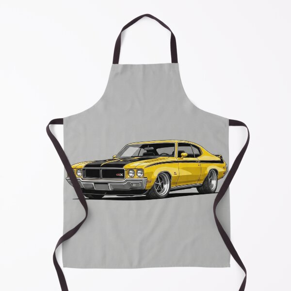 Item preview, Classic 1970 Buick GSX Yellow Muscle Car Vector Illustration designed and sold by Motorline44.