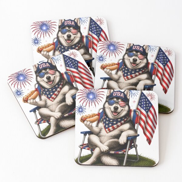 Item preview, Patriotic Husky Shirt, Funny Fourth of July, Husky Lover Gift For Her, USA Husky Dog Mom Shirt, Funny Husky 4th Gift designed and sold by greatmar1.