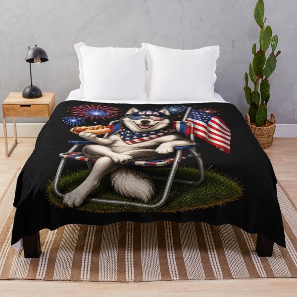 Item preview, Patriotic Husky Shirt, Funny Fourth of July, Husky Lover Gift For Her, USA Husky Dog Mom Shirt, Funny Husky 4th Gift designed and sold by greatmar1.
