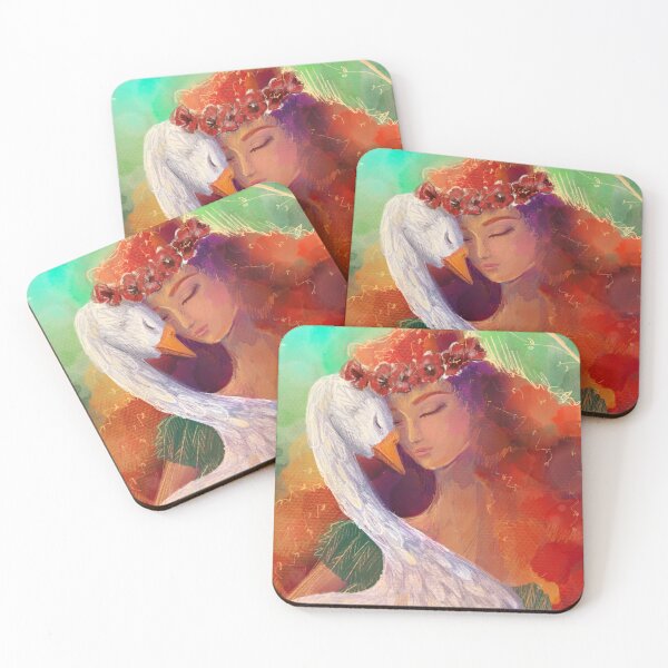 Item preview, Swan Queen Fairytale Illustration Ethereal Fantasy Art designed and sold by ArtbyLanaN.