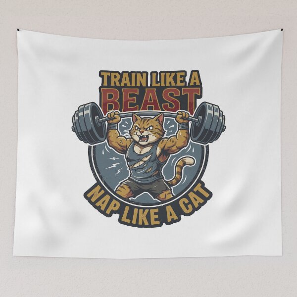 Item preview, Beast Mode Cat designed and sold by PixelStyle Studio.