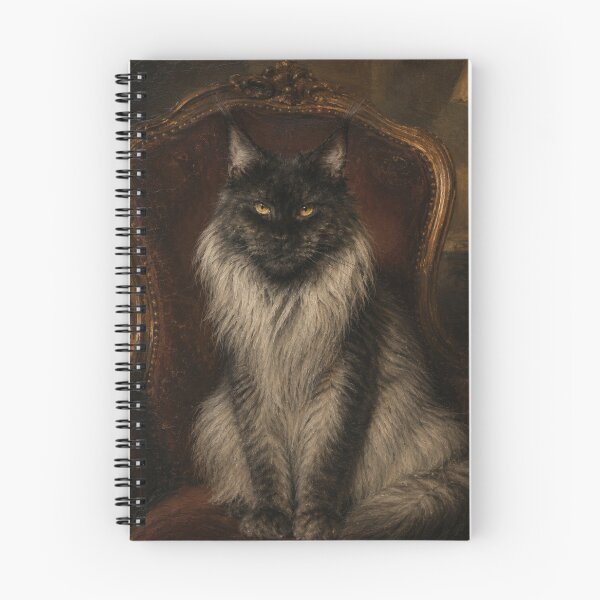 Item preview, Maine Coon Cat Portrait Vintage Ar designed and sold by VelarisMoon.