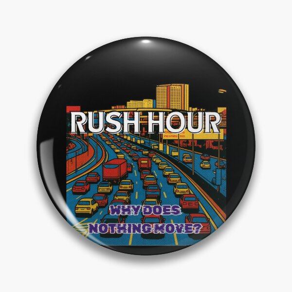 Item preview, Funny Rush Hour Traffic Jam Illustration designed and sold by Tresciak.