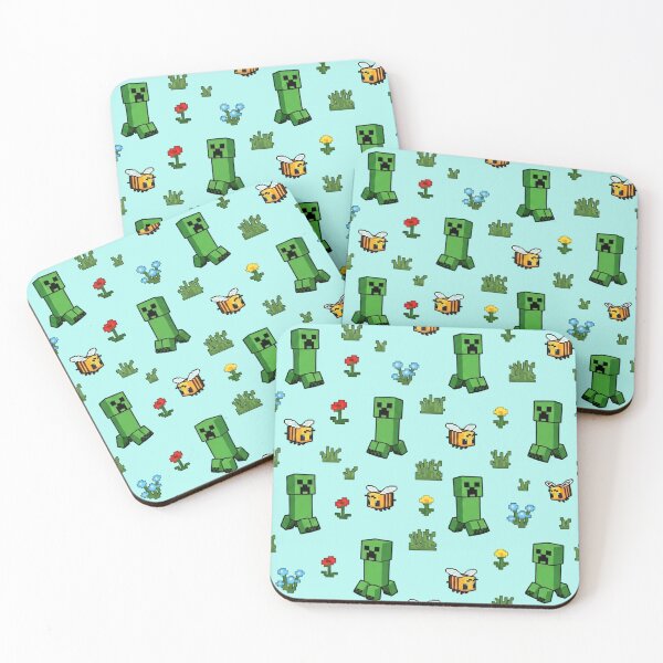 Item preview, Minecraft Creeper Bees Pattern designed and sold by LyssasMindArt.