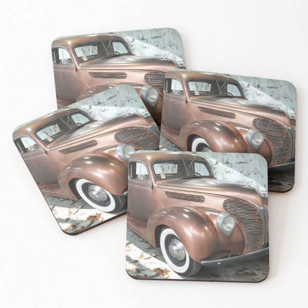 Item preview, 1938 Ford Model 81A Pickup - Copper Kustom Truck in Industrial Light, Pre-War Classic designed and sold by Peter Kraaibeek Art Gallery.