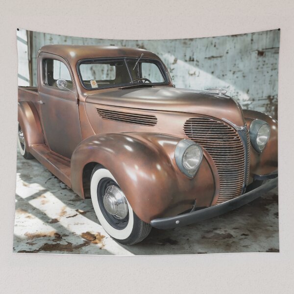 Item preview, 1938 Ford Model 81A Pickup - Copper Kustom Truck in Industrial Light, Pre-War Classic designed and sold by Peter Kraaibeek | Generative Designs and Car Art.
