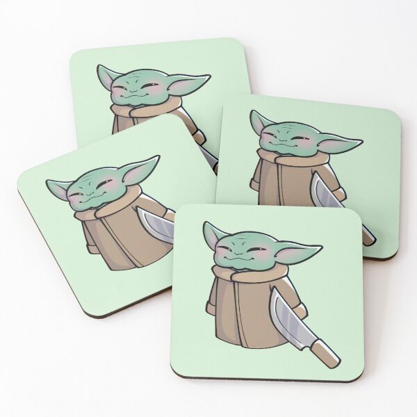 Item preview, Grogu - Knife Cat Meme designed and sold by kailynvrse.