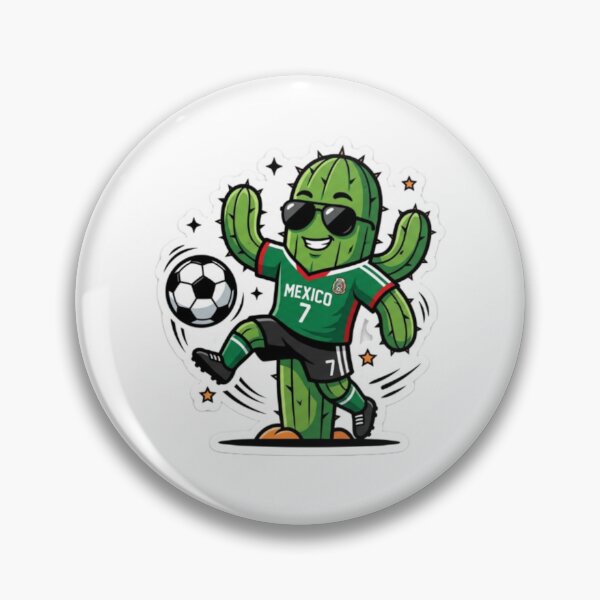 Item preview, Cool Mexican Cactus Soccer Sticker - World Cup 2026 Fan Art designed and sold by abdollahmh2021.
