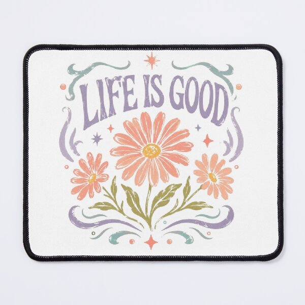 Item preview, Life Is Good Retro Floral Vintage Design designed and sold by AveniaOficial.