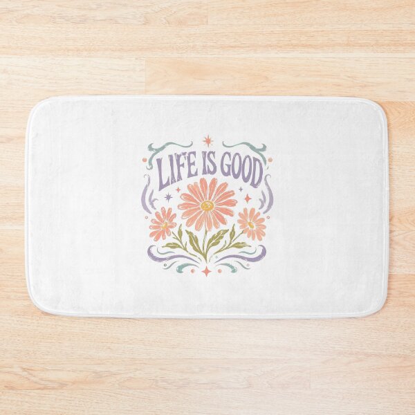 Item preview, Life Is Good Retro Floral Vintage Design designed and sold by AveniaOficial.