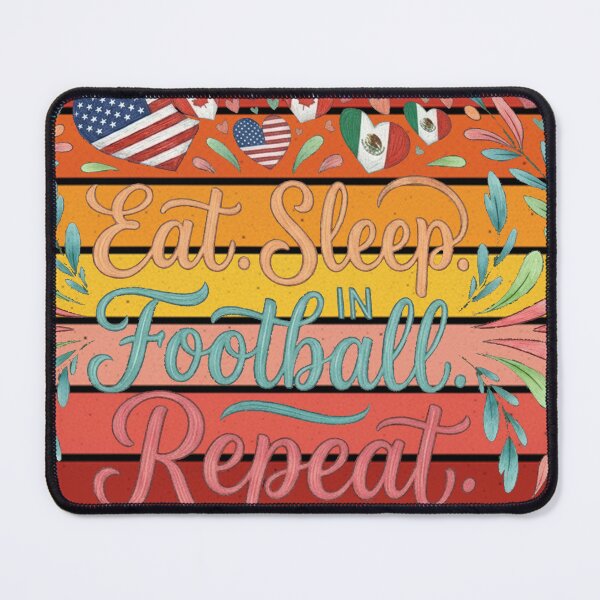 Item preview, Eat Sleep Football Repeat 2026 Soccer Sunset designed and sold by thechoice1.