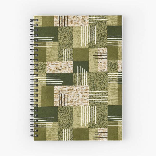 Item preview, Vintage Olive Green Geometric Patchwork Pattern designed and sold by CoolGTees.
